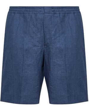 ZEGNA Oasi Lino Shorts - Blue