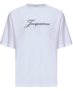 Jacquemus Jersey The Logo-Printed T-Shirt - Blue