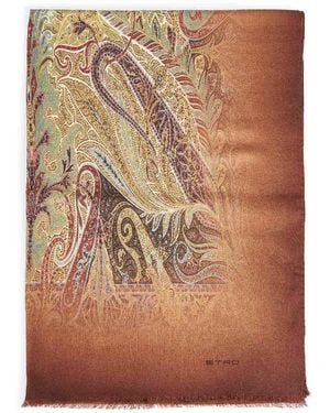 Etro Sciarpa Stampata - Marrone