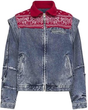 PDF Denim Cape Jacket - Blue