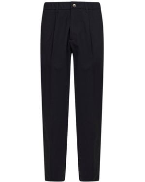 Herno Two-Way Stretch Wool Canvas Trousers - Blue