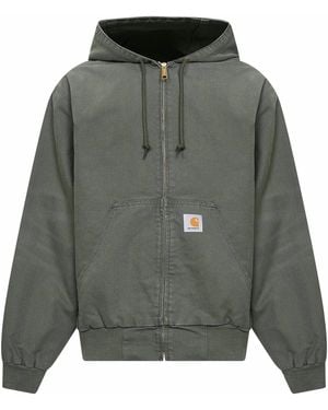Carhartt Leaf Og Active Hooded Jacket - Grey