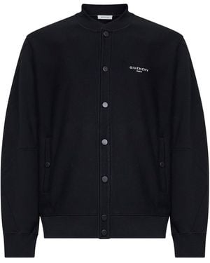 Givenchy Couture Seam Embroidered Bomber Jacket - Blue