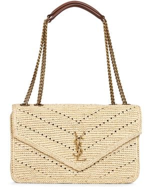Saint Laurent Light Loulou Medium Shoulder Bag - Metallic