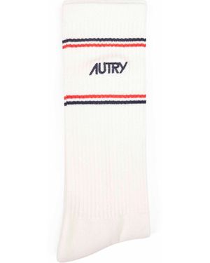 AUTRY CAPSULE Maison Kitsuné Socks - White