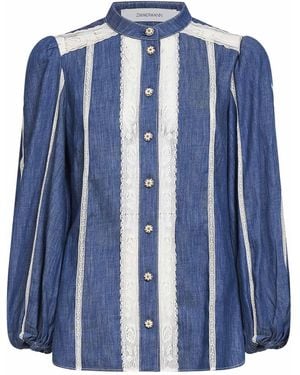 Zimmermann Railway Denim Awaken Shirt - Blue