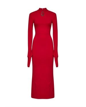 AINT EIJA Abito Midi - Rosso