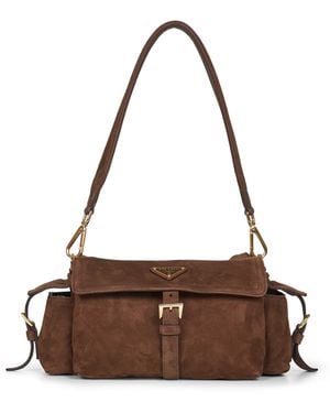 Prada Cocoa Prada Explore Medium Shoulder Bag - Brown