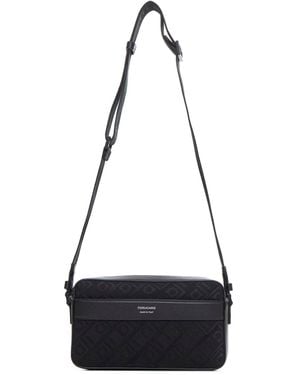 Ferragamo East-West Shoulder Bag With Gancini Buckles By - White