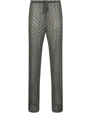 Dries Van Noten Embellished Jersey Trousers - Grey