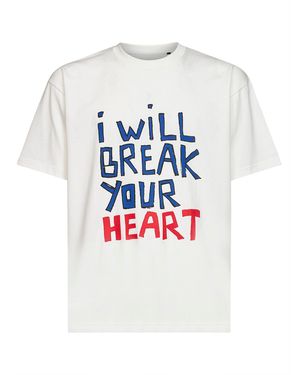 HANDLE WITH FREEDOM X HOLY CAFTAN Cotton Jersey Printed T-Shirt - White