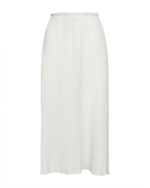 Co. Plissé Midi Skirt - White