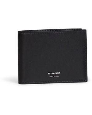 Ferragamo Palmellato Calfskin Leather Florence Classic Wallet - White