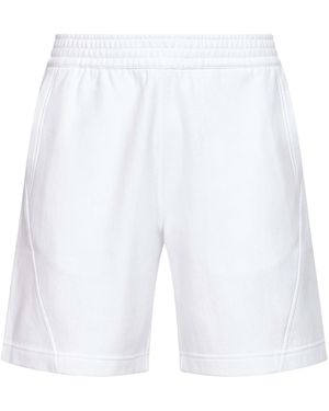 Givenchy Brushed Cotton Couture Seam Bermuda Shorts - White