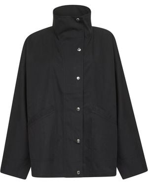 TOTEME Parachute Canvas Windbreaker Jacket - Black