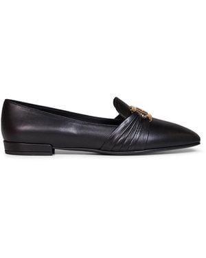 Ferragamo Lumie Loafers With Gancini Ornament - White