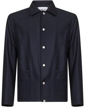 D 40 Virgin Wool Chore Jacket - Blue