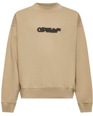 Off-White c/o Virgil Abloh Felpa Girocollo Spray Arrow - Neutro