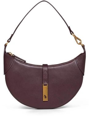 Polo Ralph Lauren Midnight Merlot Polo Id Mini Shoulder Bag - Purple