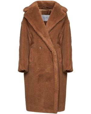 Max Mara Cappotto Teddy Teddy Bear Icon Coat Cammello - Marrone