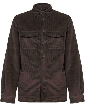 MC2 Saint Barth Corduroy Chalet Shirt Jacket - Black