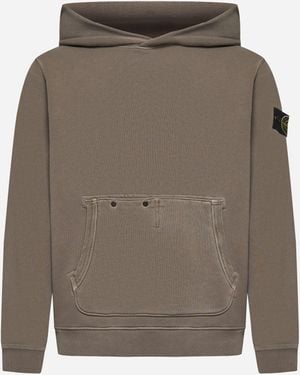 Stone Island Cotton Hoodie - Grey