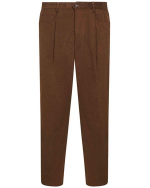 D 40 Stretch Moleskin Bricklane Pants - Brown
