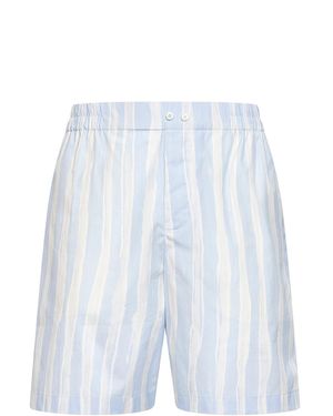 Jacquemus Striped Gouache-Printed The Caleçon Boxer Shorts - Blue