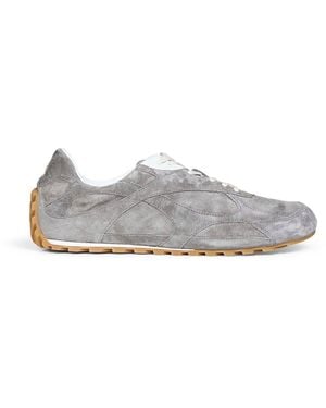 Bottega Veneta Basalt Suede Orbit Flash Trainers - White