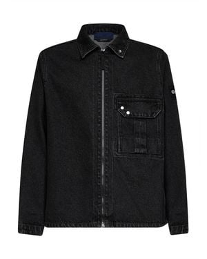 STONE ISLAND DENIM RESEARCH Cotton Denim Shirt - Black
