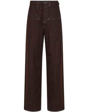 Uma Wang Pantaloni Ball - Marrone