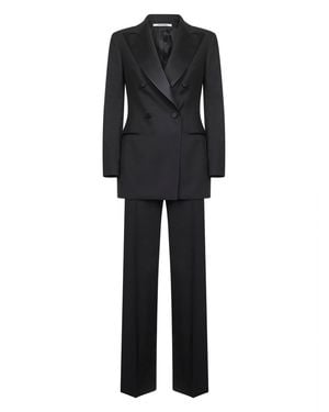 Tagliatore Virgin Wool Blend Elenia Tuxedo Suit - Black