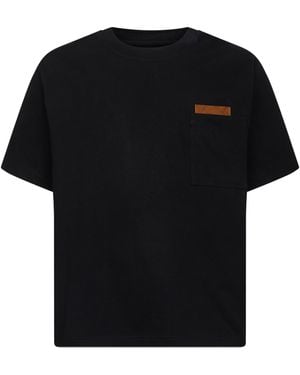 Tシャツ・カットソー BOTTEGA VENETA Men T Shirts 804271V4N50 1000 Black Bottega Veneta Black Cotton T-shirt | italist