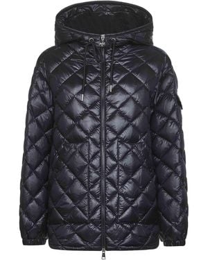 Moncler Hooded Short Down Jacket - Black
