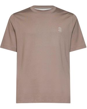 Brunello Cucinelli Crewneck T-Shirt Cotton - Multicolour