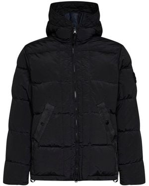 Stone Island Nylon Metal Hooded Down Jacket - Black