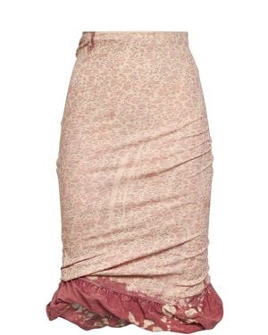 DIESEL O-Pale Midi Skir - Pink