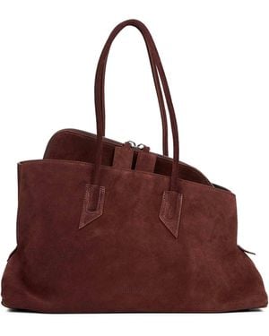 The Attico Borsa Top Handle "La Passeggiata Medium" - Marrone