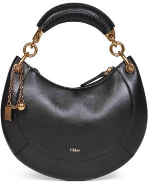 Chloé Borsa Hobo Banana Small Nera - Nero