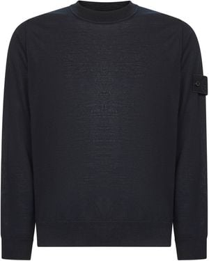 Stone Island Maglia Girocollo Ghost Piece - Blu