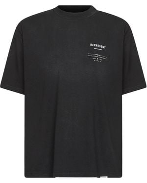 Represent Stained Revere Manor T-Shirt<Br - Black