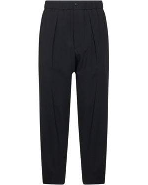 Giorgio Armani Pantaloni A Una Pince - Nero
