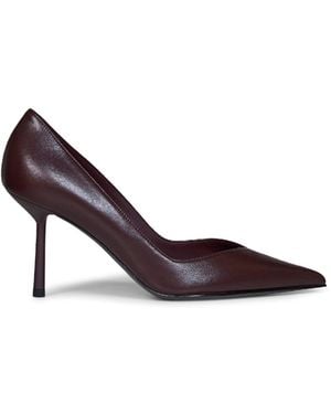 Le Silla Cherry Nappa Leather Vivienne 80 Mm Court Shoes - White