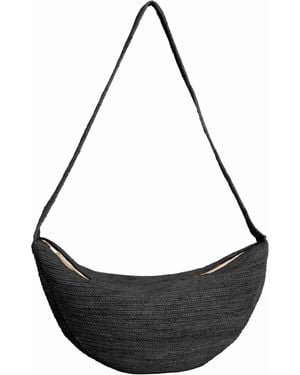 IBELIV Luna Croissant Crossbody Bag - Black