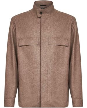 ZEGNA Oasi Cashmere Overshirt - Brown
