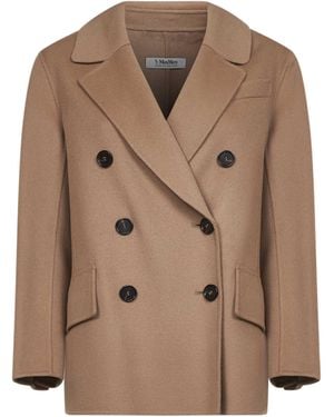 Max Mara Double Broadcloth Lukas Jacket - Brown