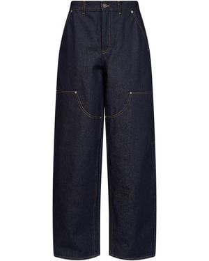 Givenchy Dark Stretch Denim Cocoon Jeans - Blue