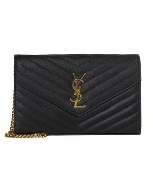 Saint Laurent Classic Cassandre Pouch - Black