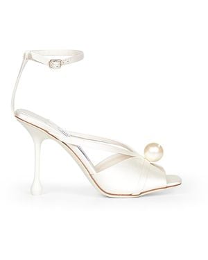 Jimmy Choo Sandali Siva 95 - Bianco
