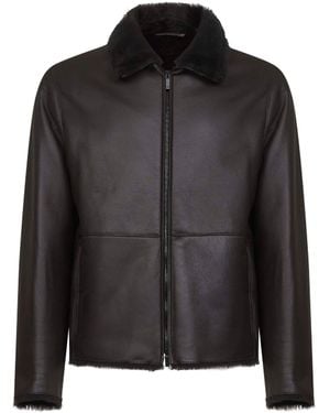 Giorgio Armani Sheepskin Blouson - Black